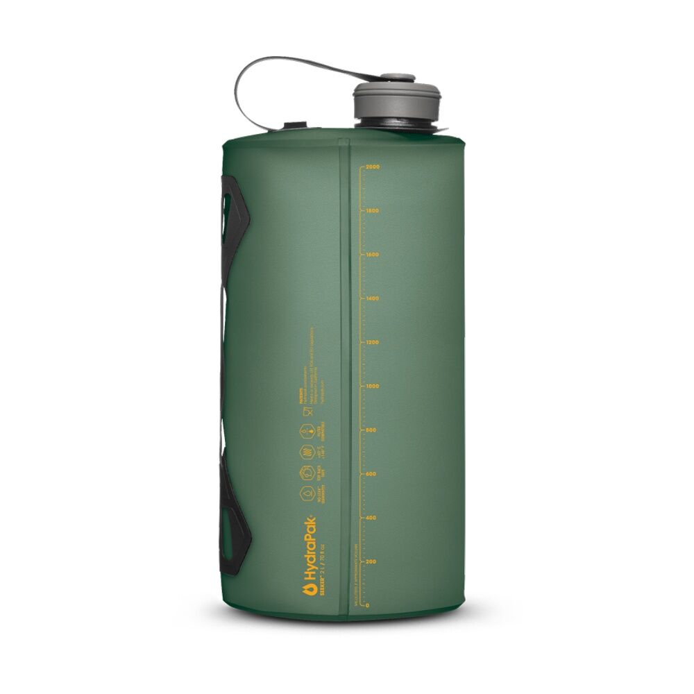 Hydrapak Seeker Water Storage Drinking Bottle Bag 2L Sage Green
