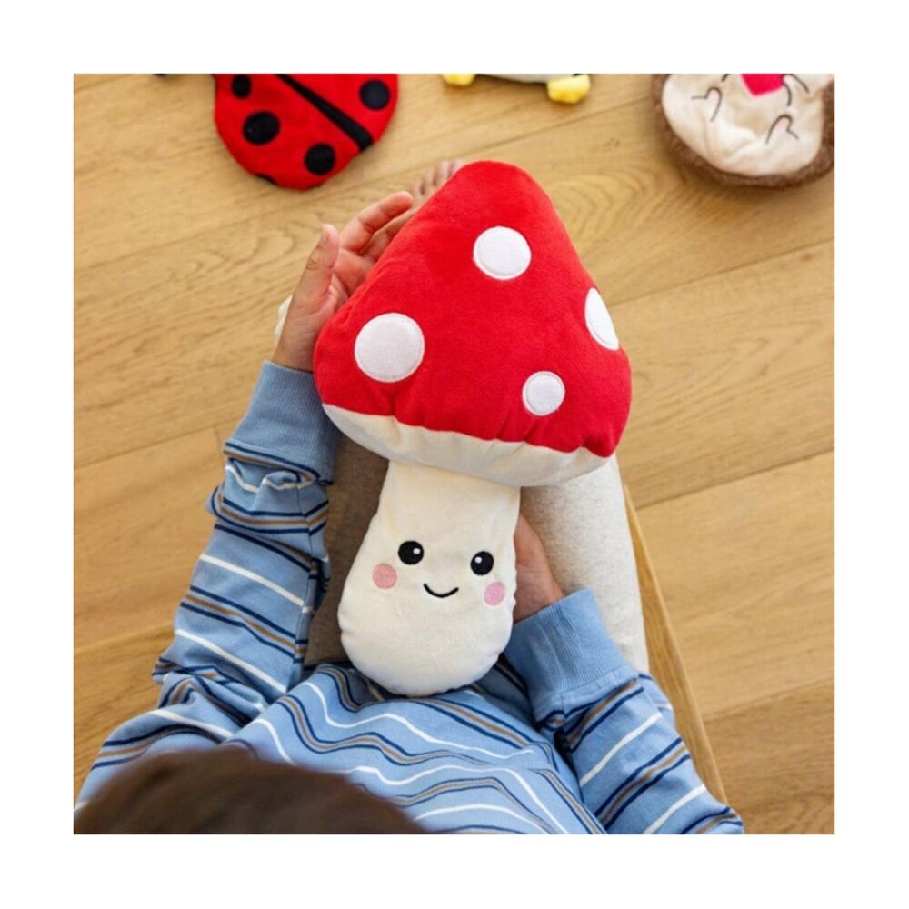 2PK Toasty Hugs Maxie Mushroom Flat Plush Heatable Coolable Microwave Safe
