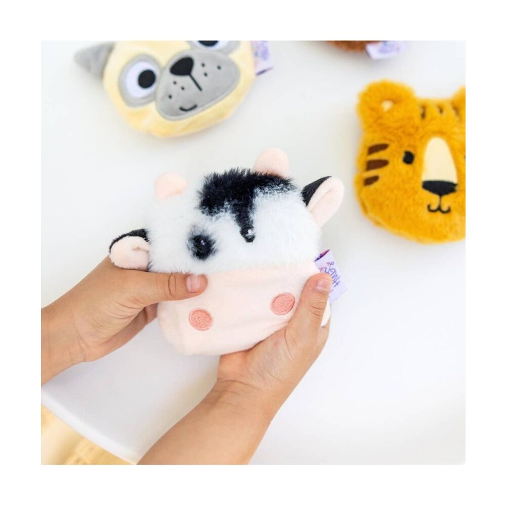 4PK Toasty Hugs Daisy Cow Hand Warmer Heat Pack White Black 10x10x2cm