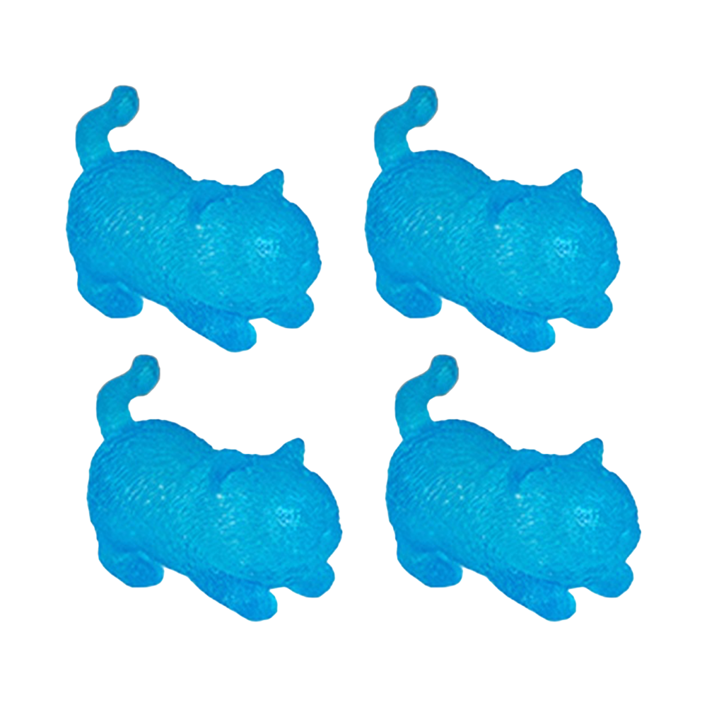 4PK Smooshos Super Squeeze Glow-In-The-Dark Cat Soft Squishy Toy Assorted