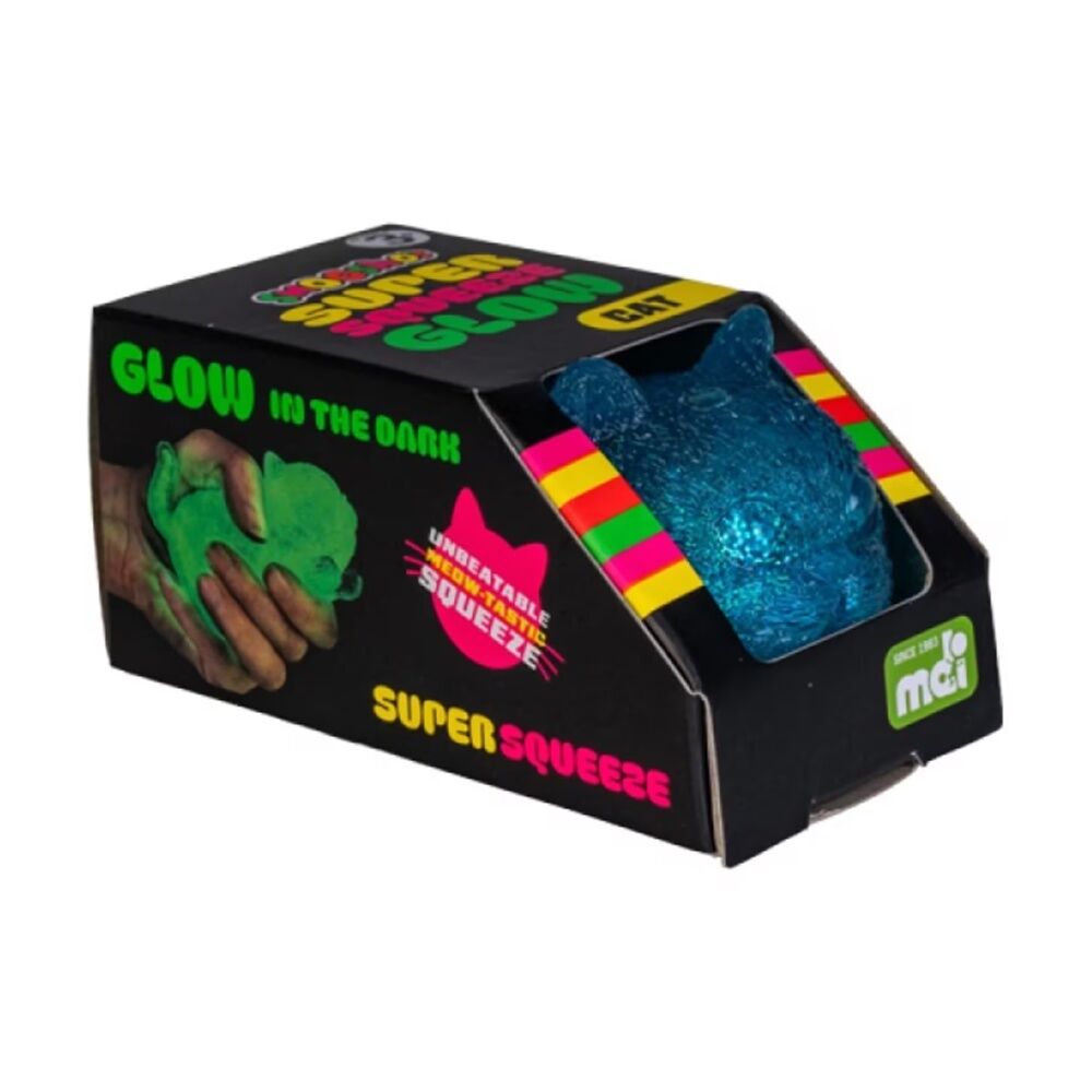4PK Smooshos Super Squeeze Glow-In-The-Dark Cat Soft Squishy Toy Assorted