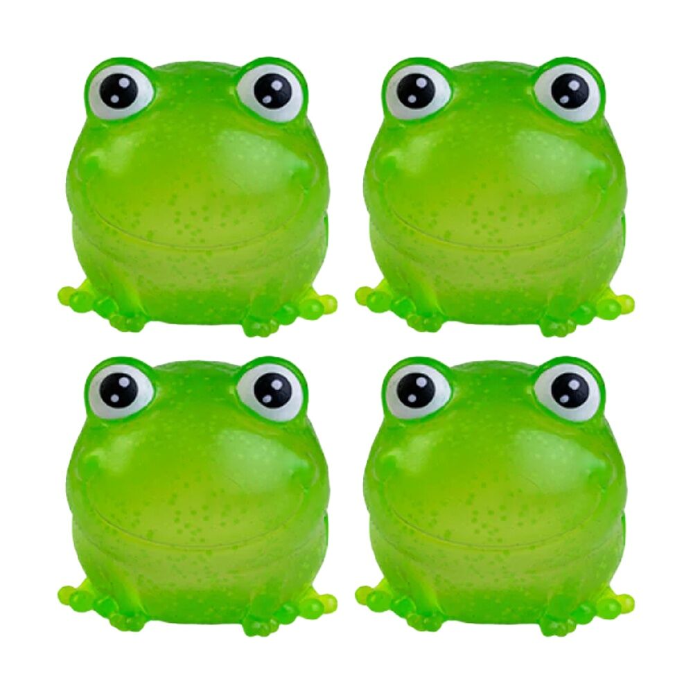 4PK Smooshos Super Squeeze Glow-In-The-Dark Mini Animal Squishy Toy Assorted