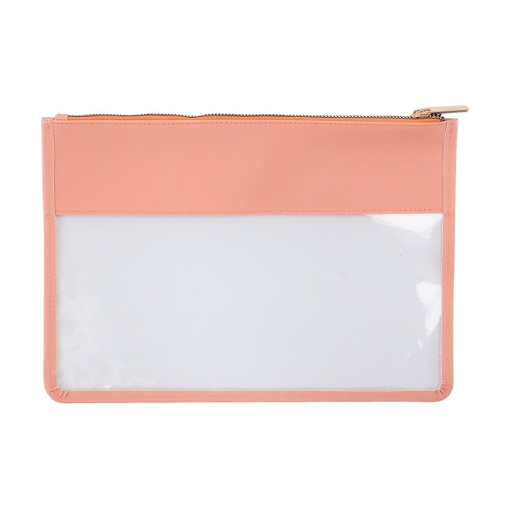 2x3pc iPack Pouch Set Clear Zip Closure Multi-Colour Travel 20.3x29.2cm