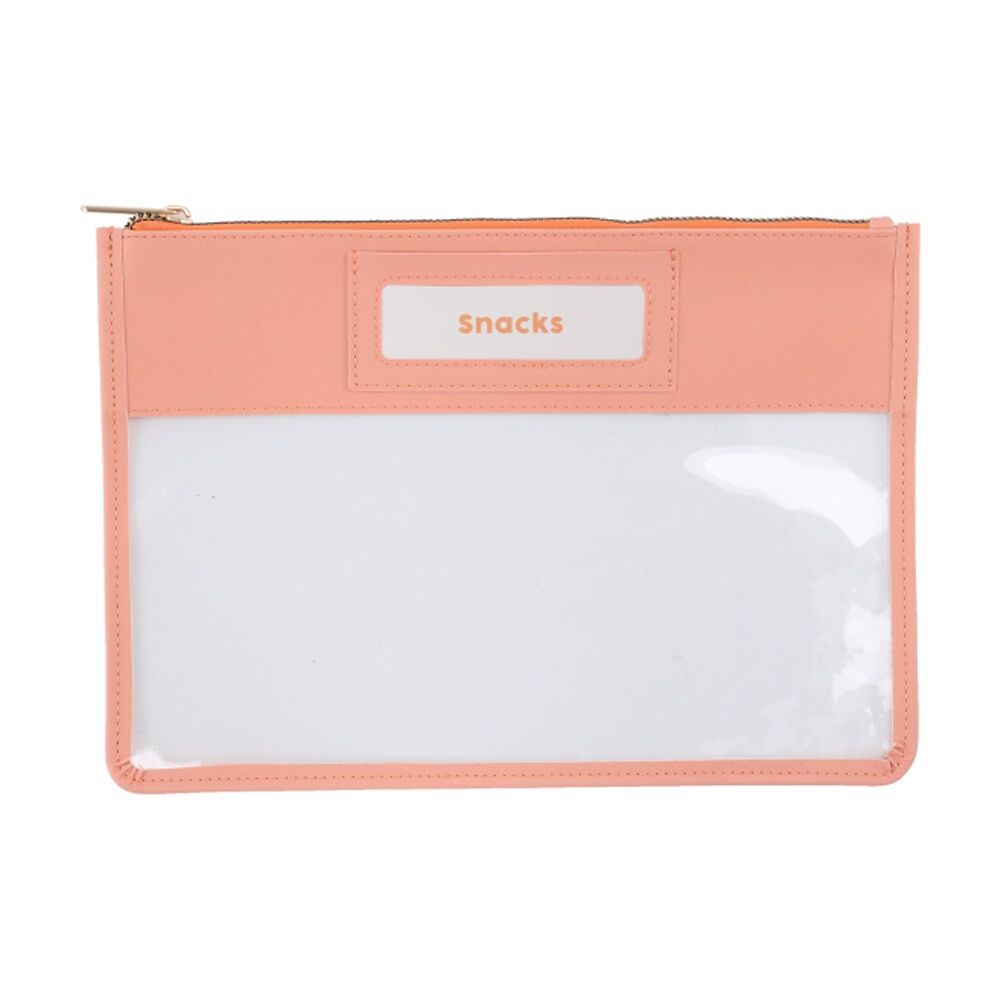 2x3pc iPack Pouch Set Clear Zip Closure Multi-Colour Travel 20.3x29.2cm