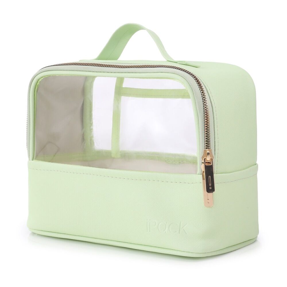 iPack Travel Beauty Bag Organiser Green 22.86x17.78x11.5cm