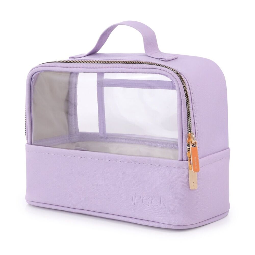iPack Travel Beauty Bag Organiser Purple 22.86x17.78x11.5cm