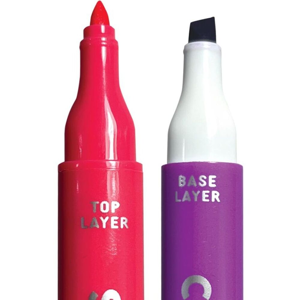 8pc Ooly Markers Colour Layers Dual Tip Kids Artistic Activity Set 6y+