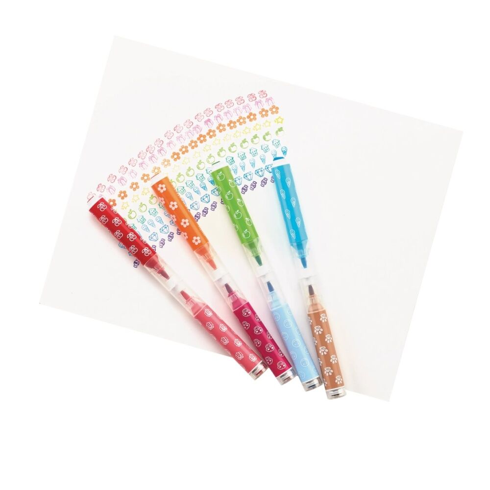 18pc Ooly Markers Stampables Double-Ended Brush & Stamp Washable Set 4y+