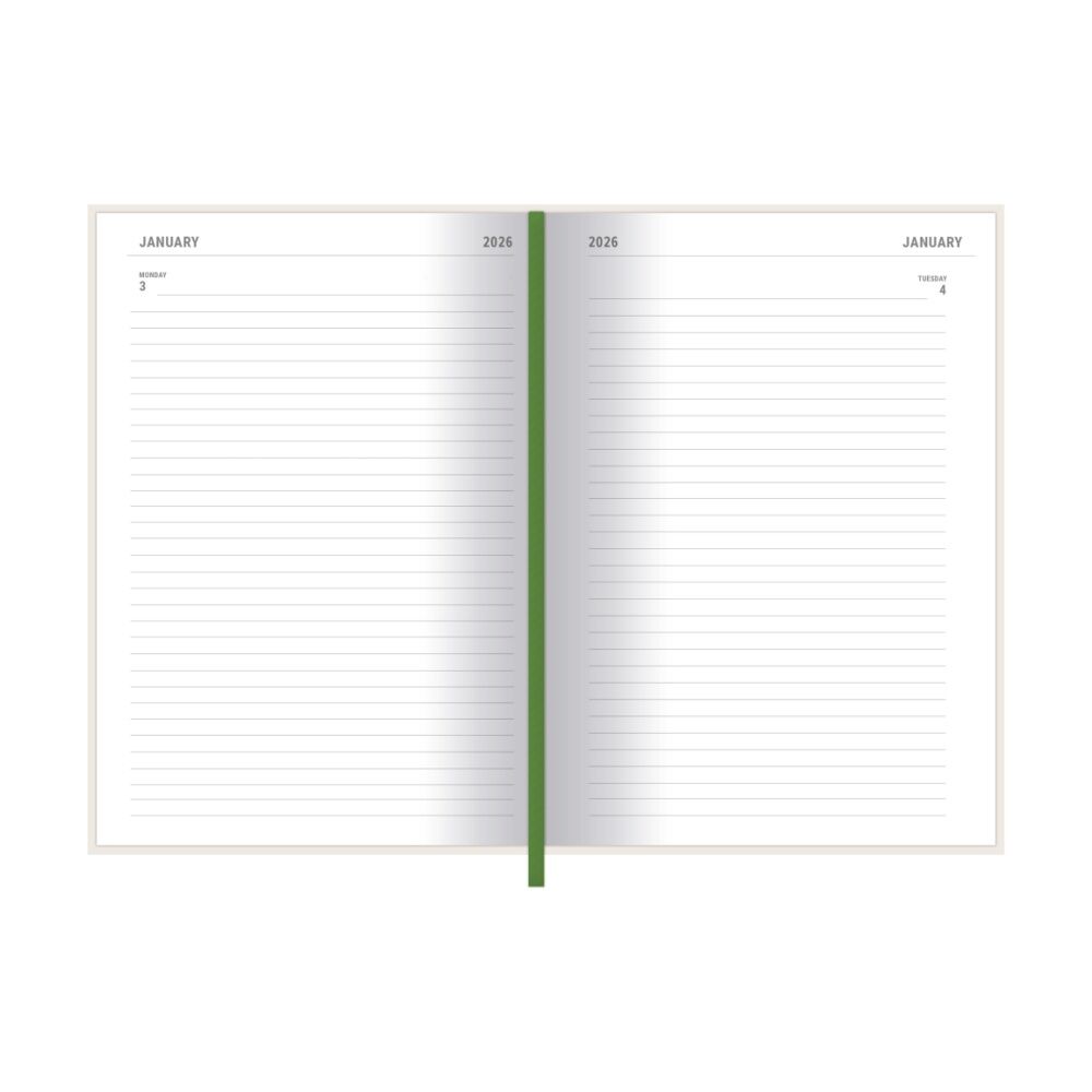 4PK Minecraft 2026 Green Planner Yearly Diary Notebook A5 21x16cm