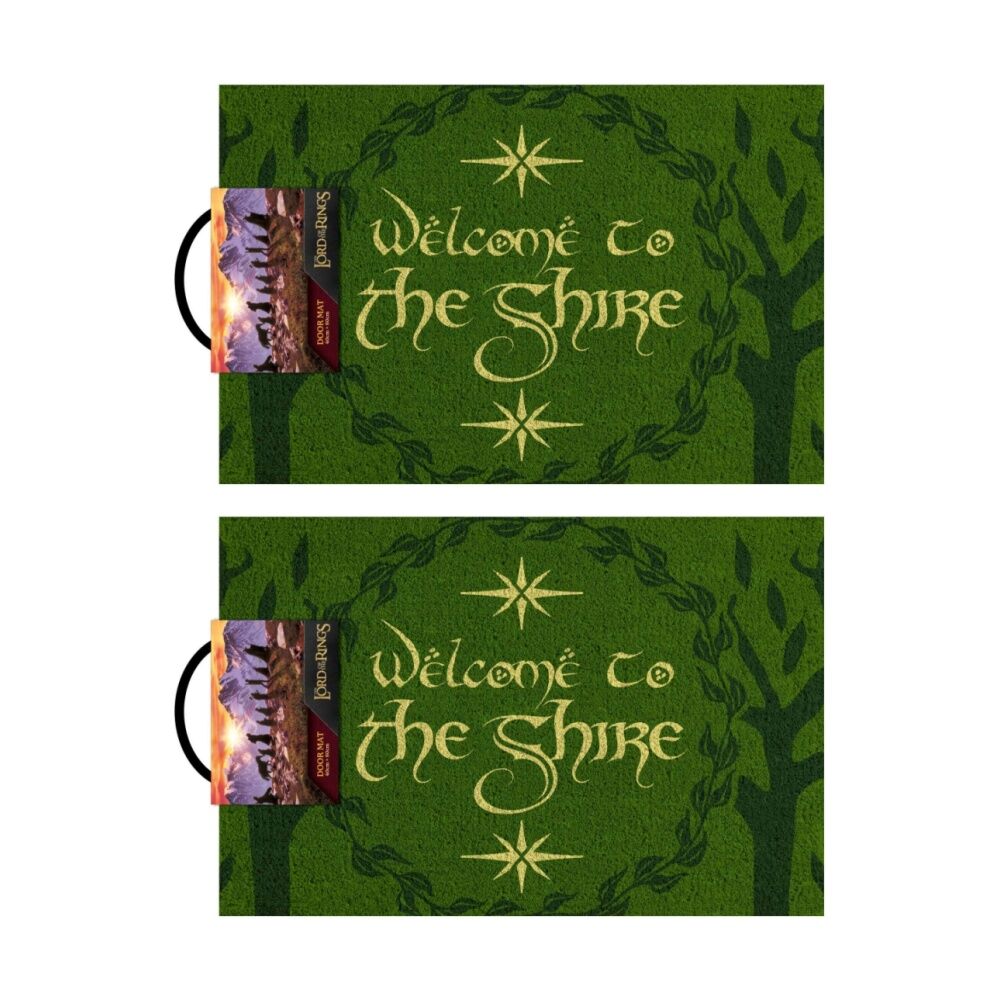 2PK Lord Of The Rings Welcome to Shire 100% Cior Home Doormat 60x40cm