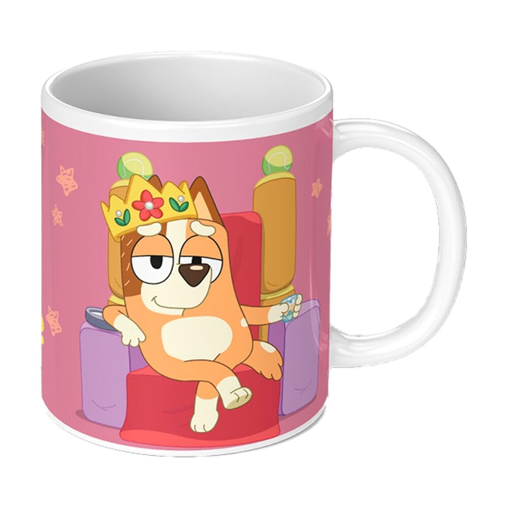 6PK Bluey I Just Need 20 Minutes White Ceramic Coffee Drinking Mug Pink &