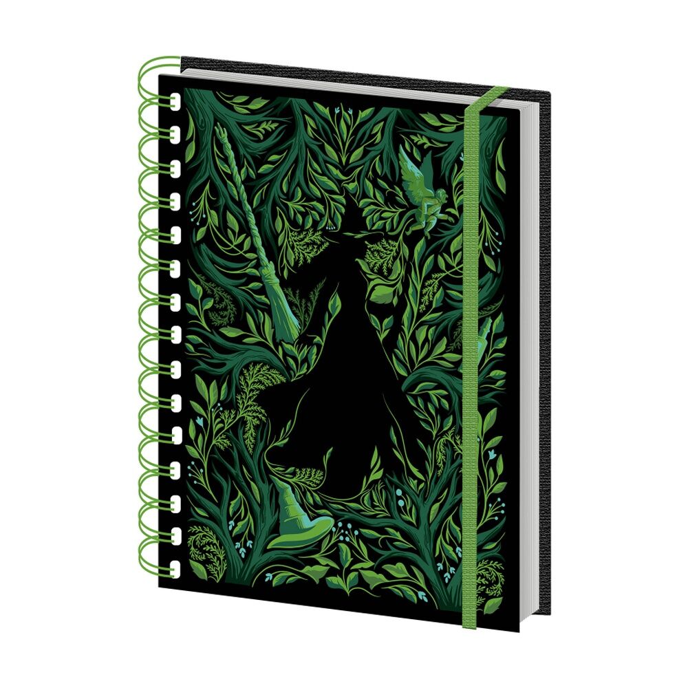 10PK Wicked 2 Elphaba Wiro Spiral Writing Notebook Lined Pages A5 21x16cm