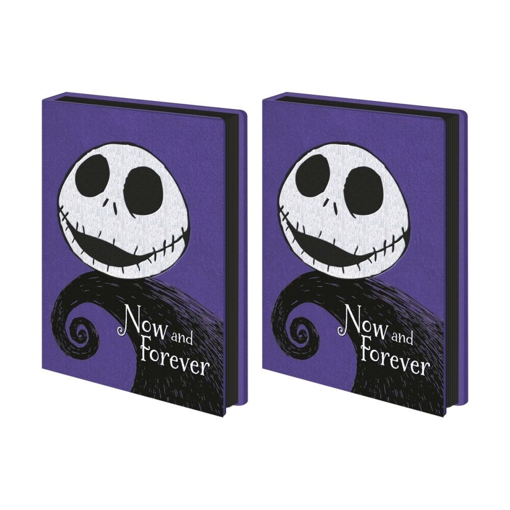 2PK Disney Nightmare Before Christmas Forever Plush Purple Notebook A5 21x16cm