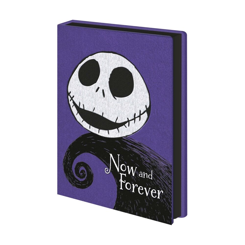 2PK Disney Nightmare Before Christmas Forever Plush Purple Notebook A5 21x16cm