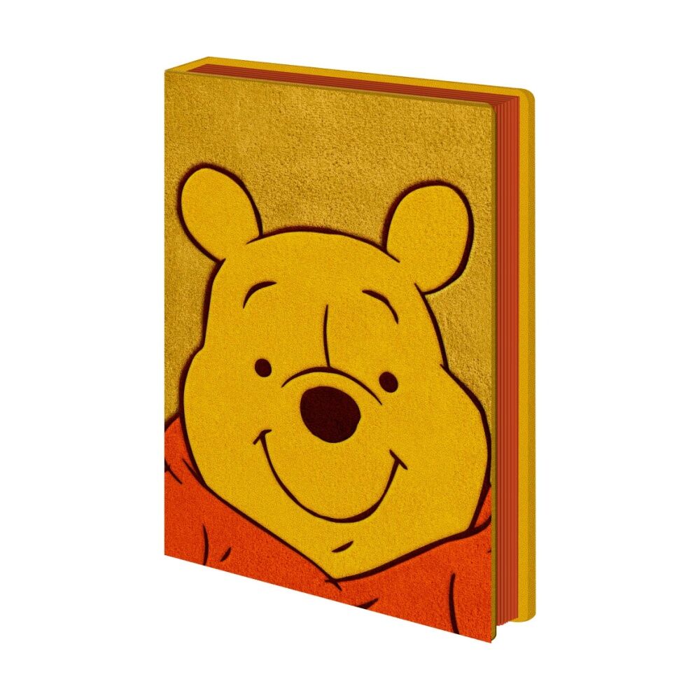 2PK Disney Winnie the Pooh Plush Notebook W/ Inner Compartment A5 21x16cm