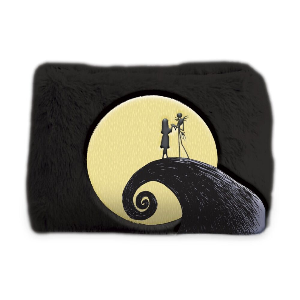 2PK Disney Nightmare Before Christmas Jack Plush Pencil Case Black & White
