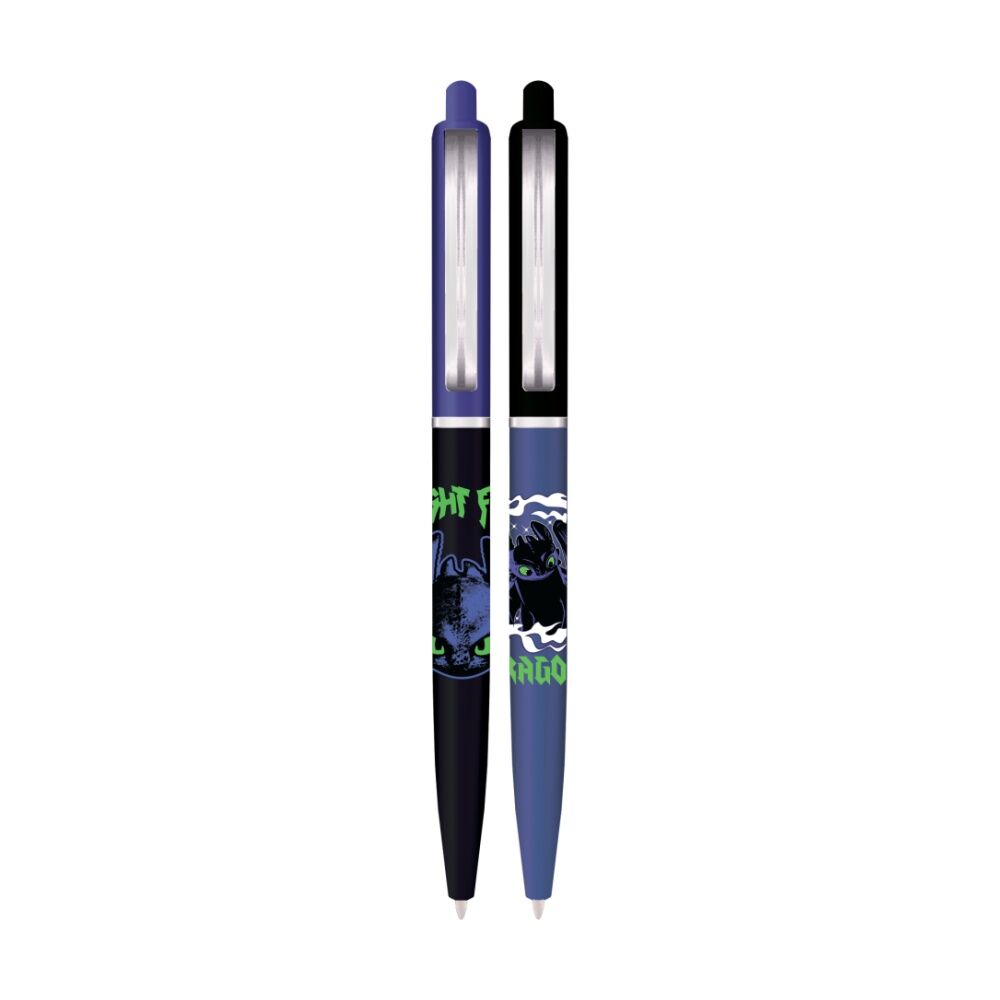 4x 2pc How To Train Your Dragon Toothless Premium Ballpoint Pen Set Click Top