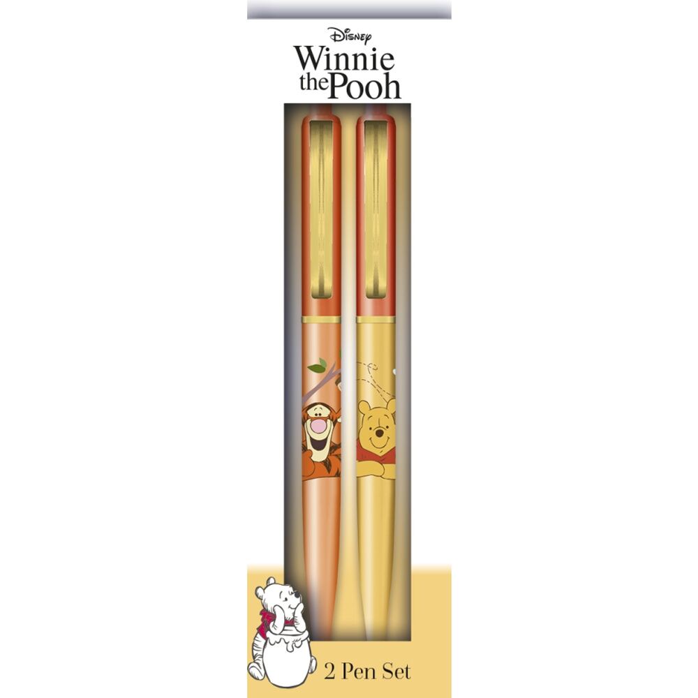 8x 2pc Disney Winnie The Pooh Characters Premium Ballpoint Pen Set Click Top