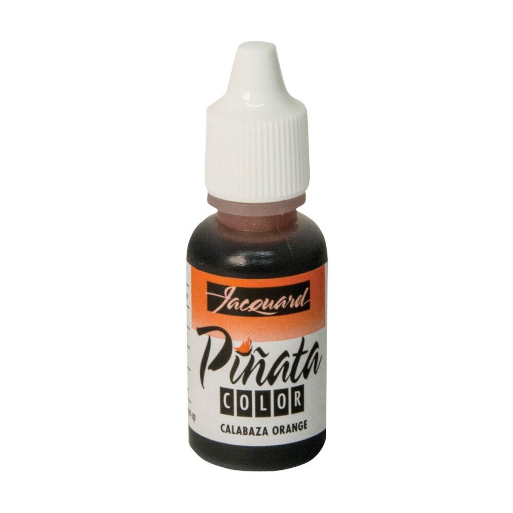 4PK Jacquard Pinata Colours 14ml Acrylic Paint Art/Craft - Orange