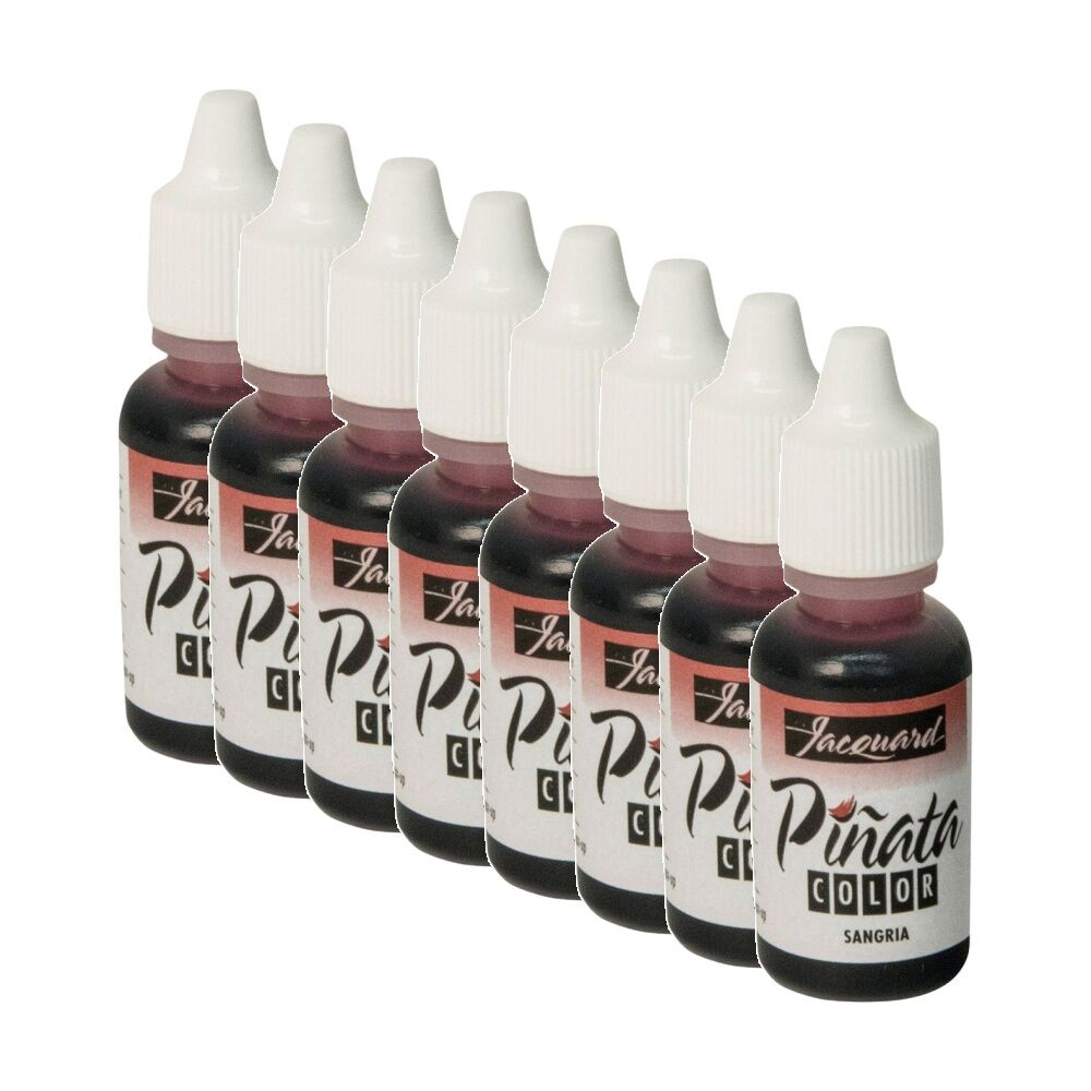8PK Jacquard Pinata Colours 14ml Acrylic Paint Art/Craft - Sangria