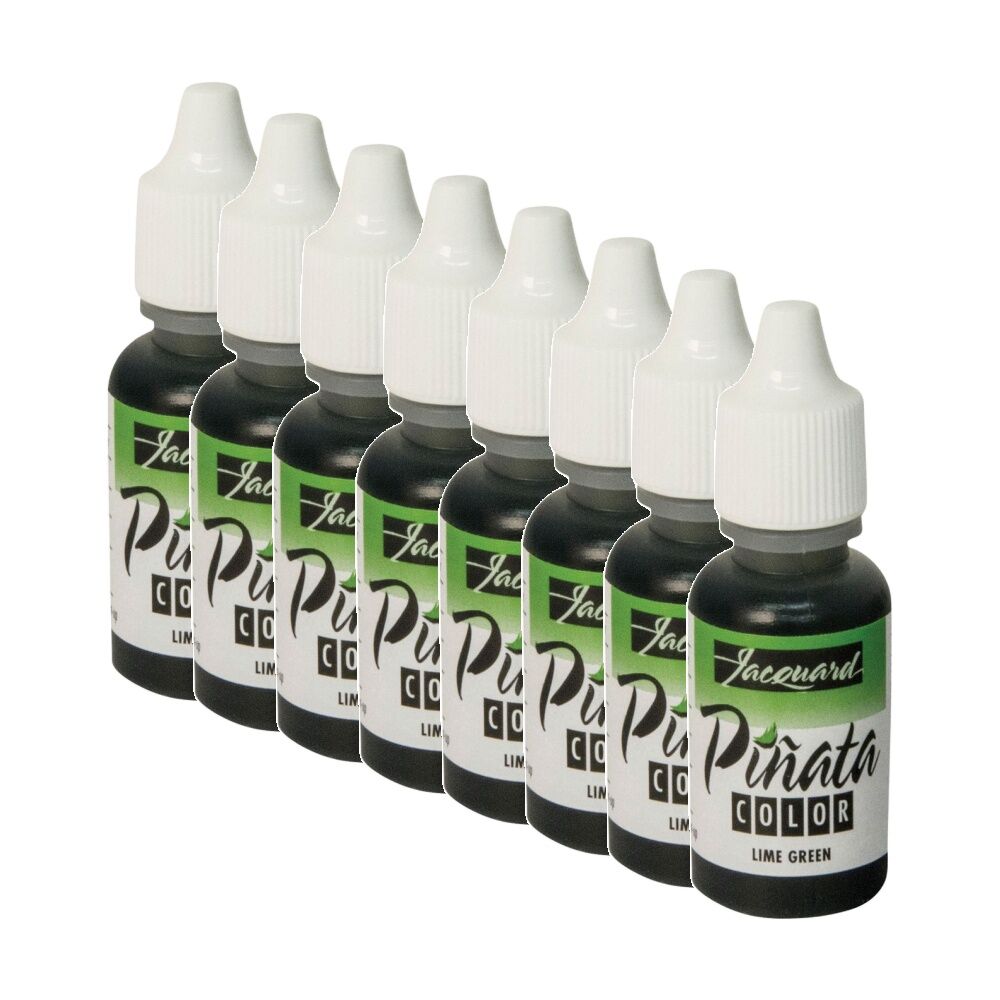 8PK Jacquard Pinata Colours 14ml Acrylic Paint Art/Craft - Lime Green