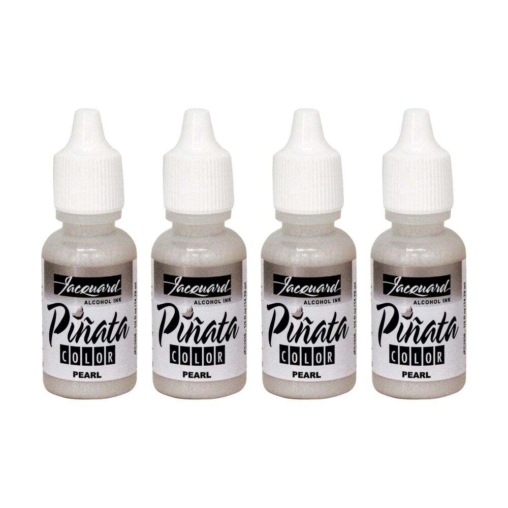 4PK Jacquard Pinata Colours 14ml Acrylic Paint Art/Craft - Pearl