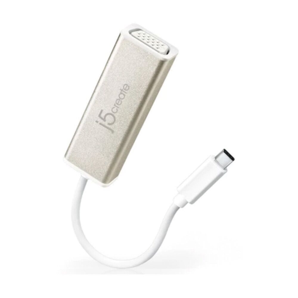 2PK J5Create USB-C To VGA DisplayPort Display Extender Adapter 1920x1200 1080p