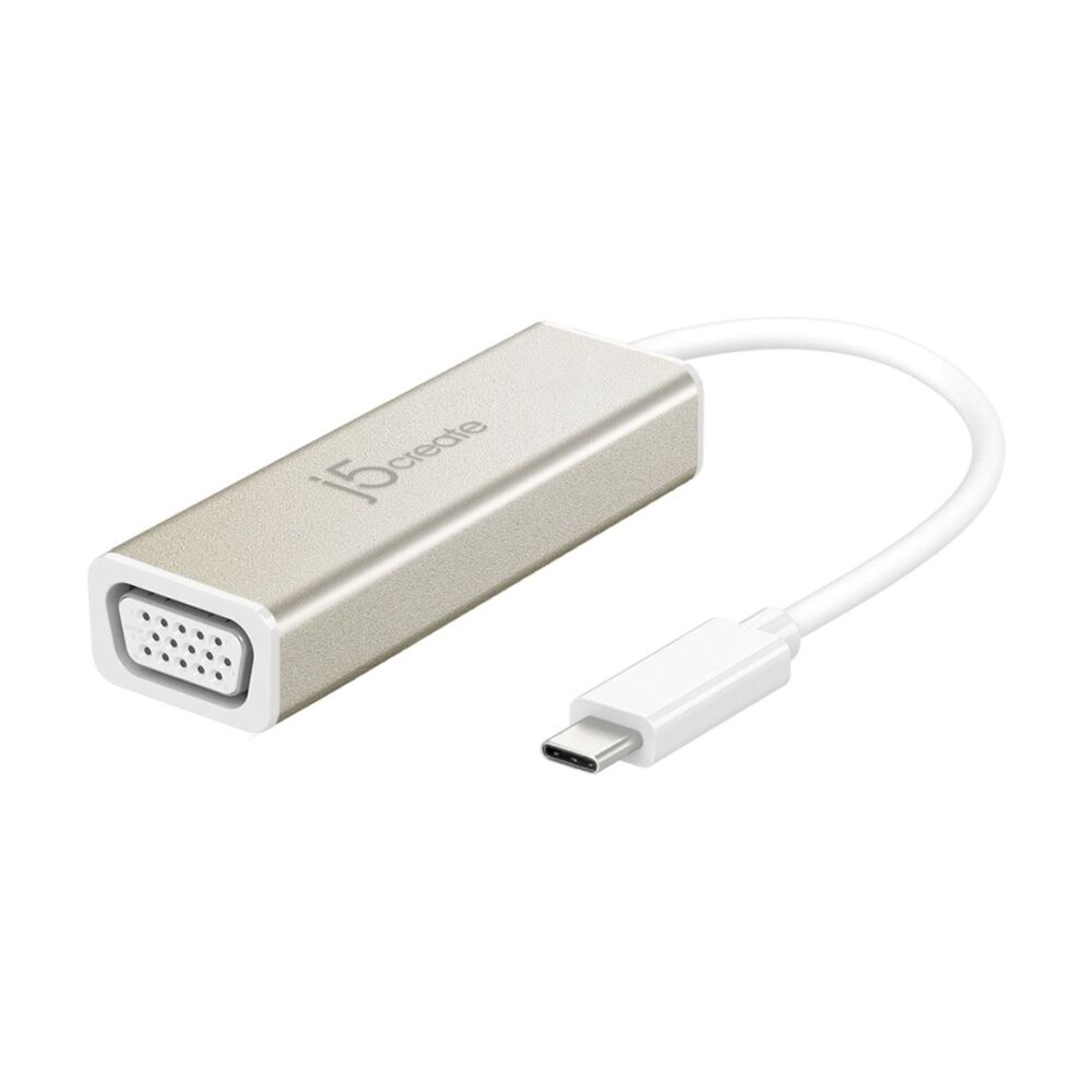 2PK J5Create USB-C To VGA DisplayPort Display Extender Adapter 1920x1200 1080p