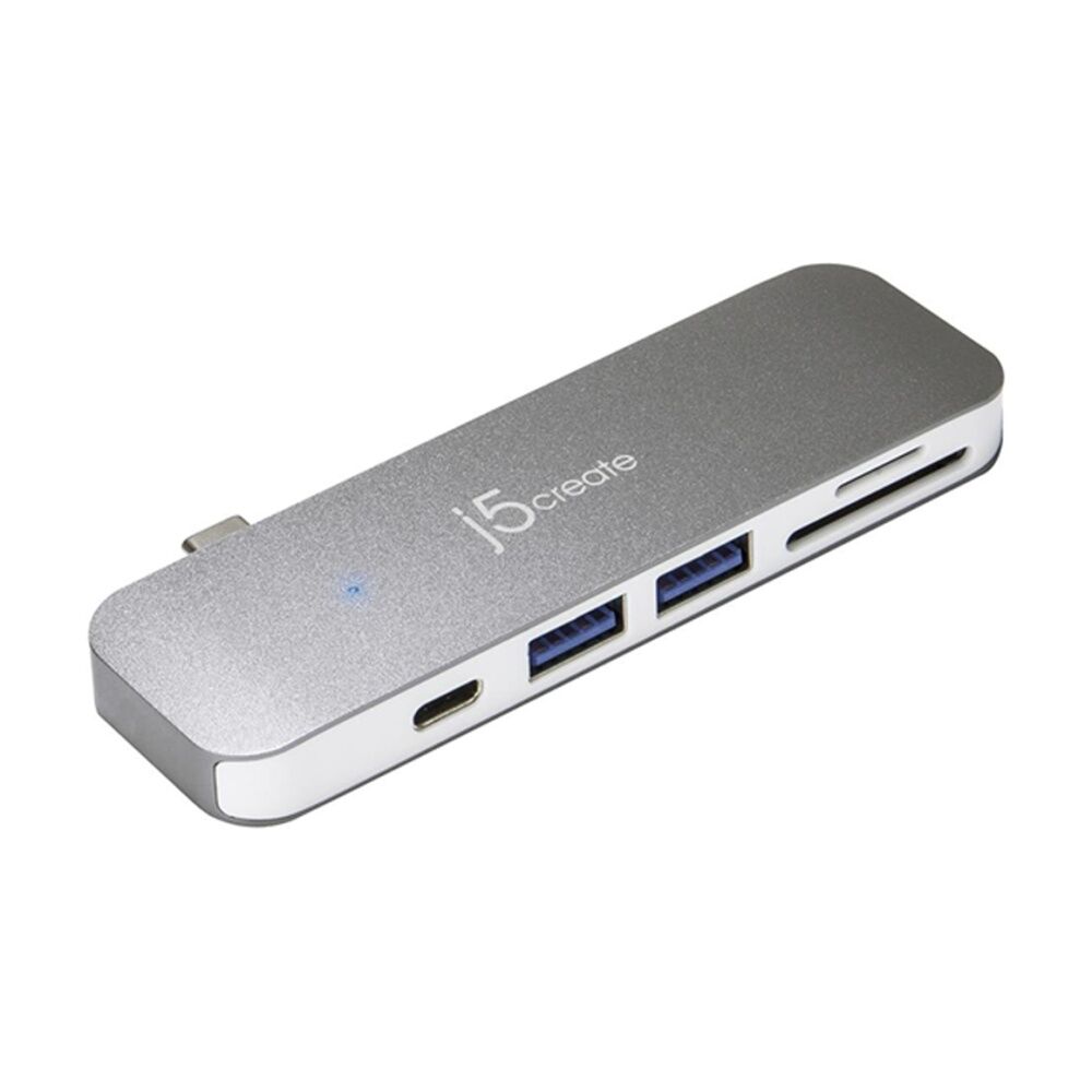 J5Create USB-C 6-in-1 UltraDrive Dock For USB-A HDMI & SD Card Connections