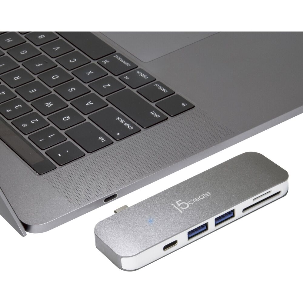 J5Create USB-C 6-in-1 UltraDrive Dock For USB-A HDMI & SD Card Connections