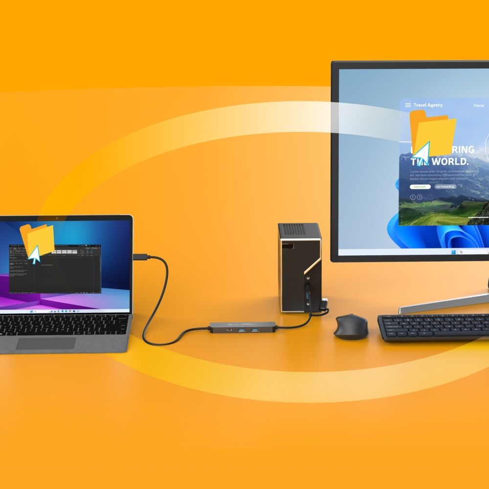 J5Create Wormhole Switch Display Sharing Hub For Windows-to-Windows Devices