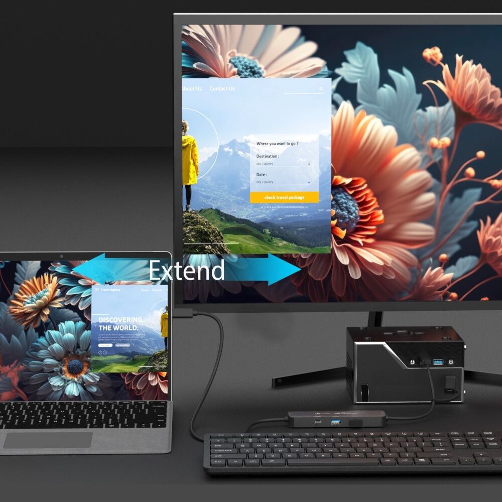 J5Create Wormhole Switch Display Sharing Hub For Windows-to-Windows Devices