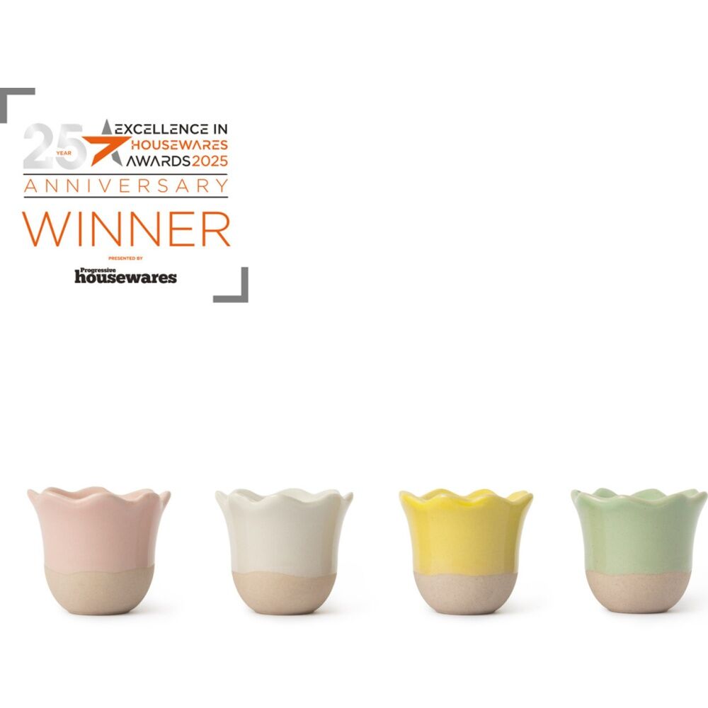 2x 4pc Jamie Oliver Mixed Colour Big Love Excellent Stoneware Egg Cups 6cm