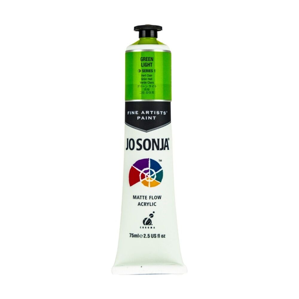 6PK Jo Sonja Acrylic Colour Series Artist Craft Paint 75mL Tube Green Light