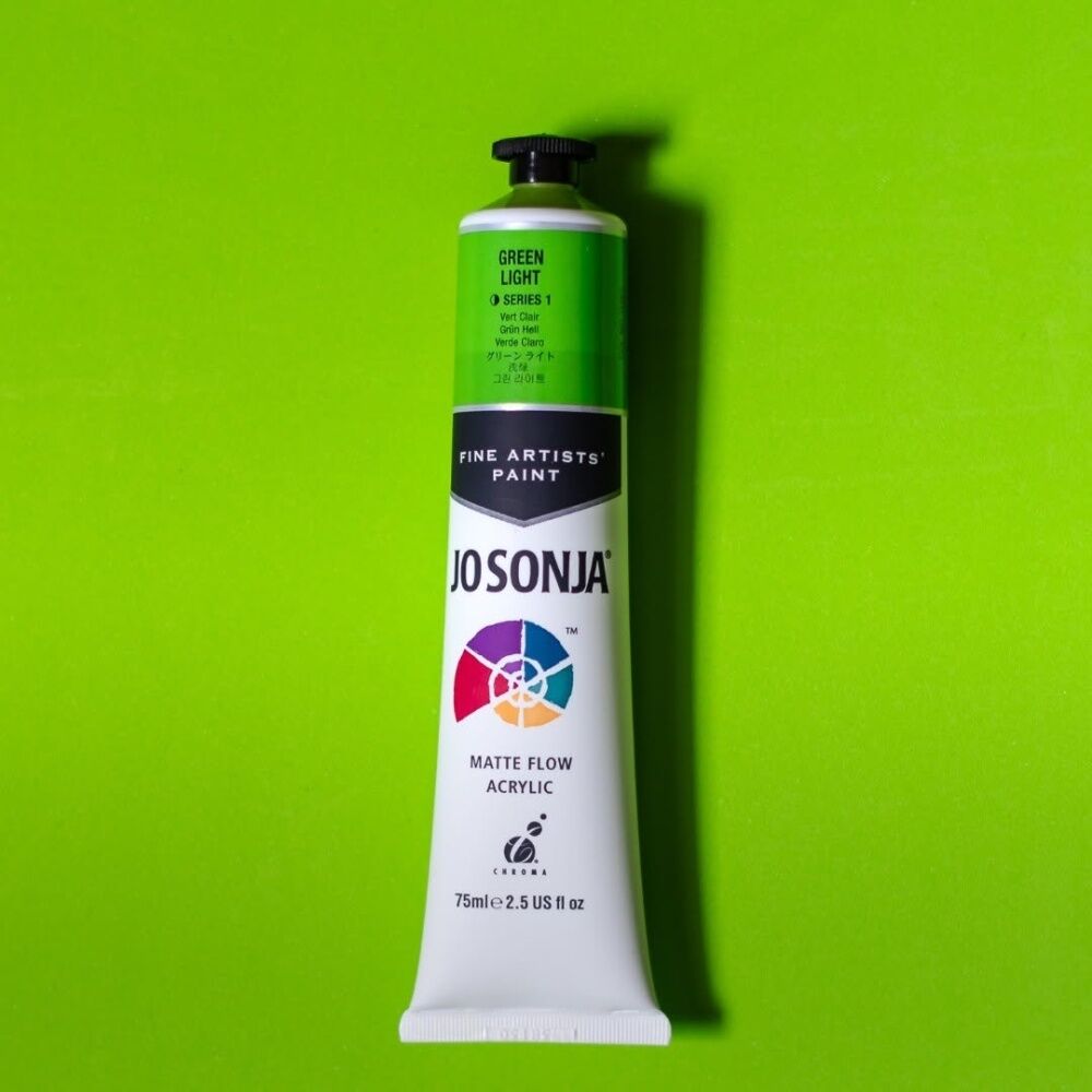 6PK Jo Sonja Acrylic Colour Series Artist Craft Paint 75mL Tube Green Light