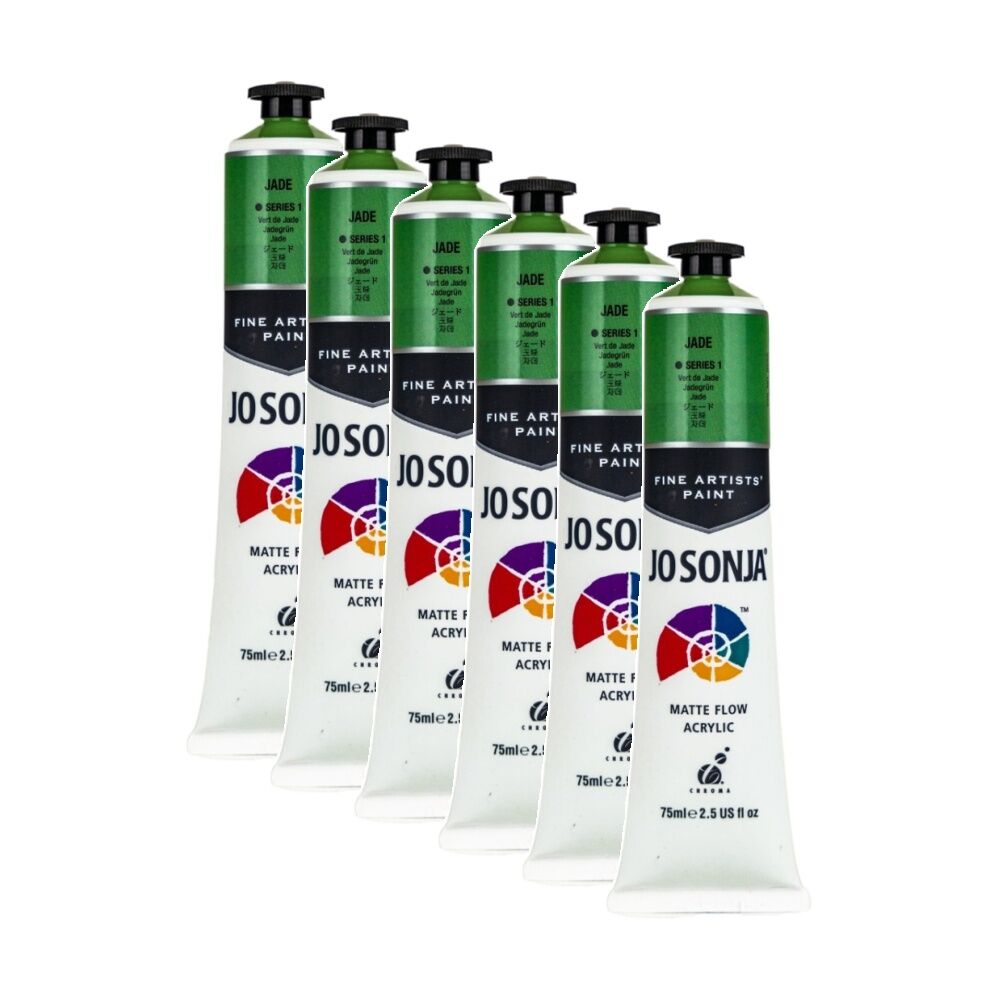 6PK Jo Sonja Acrylic Colour Series Artist Craft Paint 75mL Tube Jade