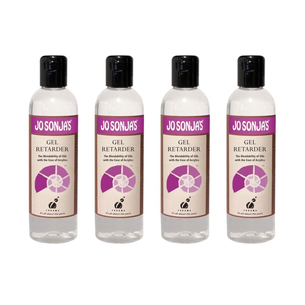 4PK Jo Sonja Medium 250ml Retarder Acrylic Paint Art/Craft - Clear