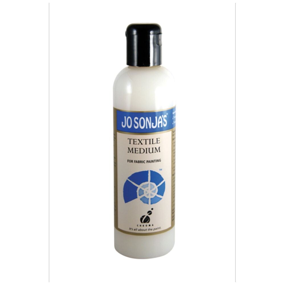 2PK Jo Sonja Medium 250ml Textile Acrylic Paint Art/Craft - Clear