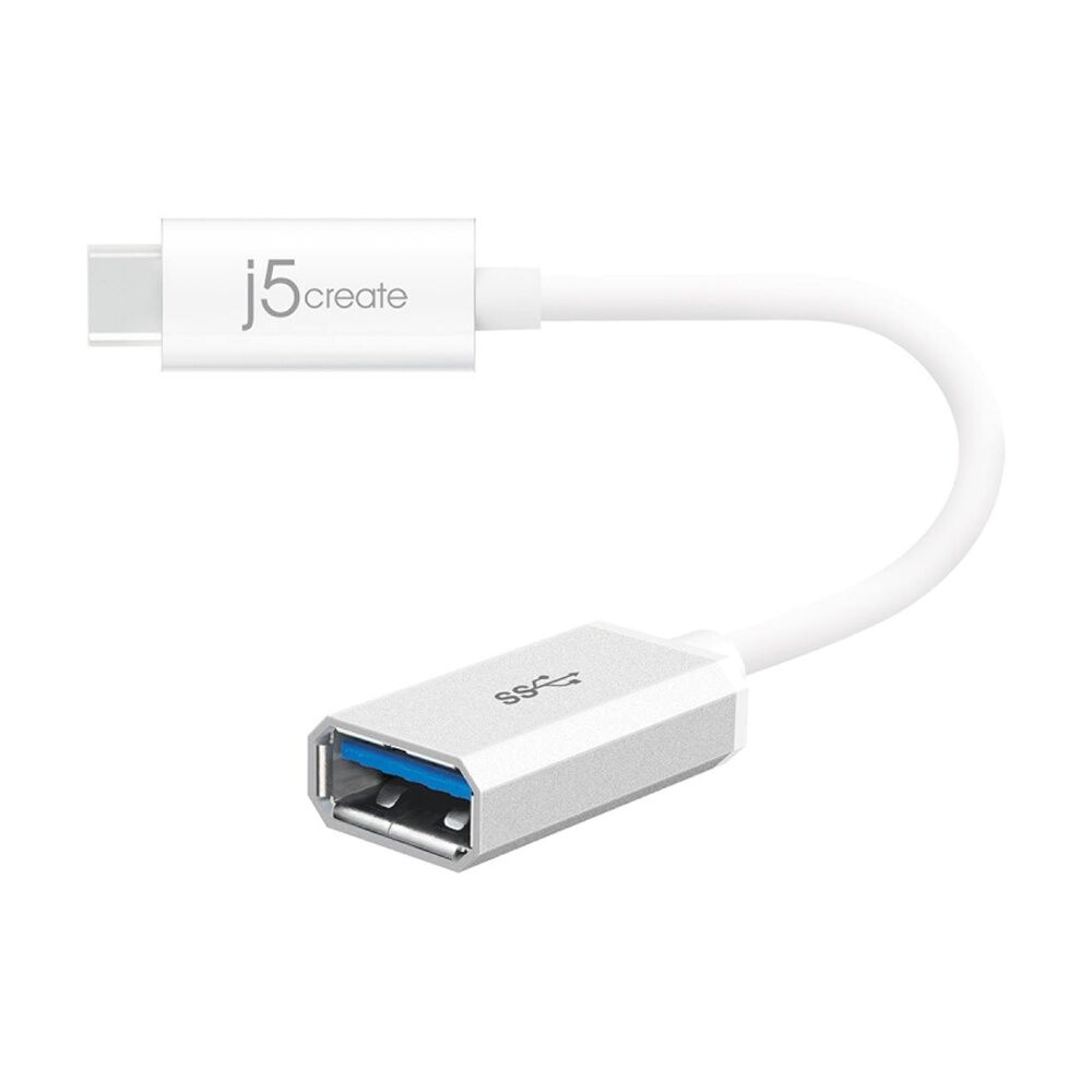 2PK J5Create USB-C To USB-A Data Transfer 5Gbps & Charging Adapter 1.5A