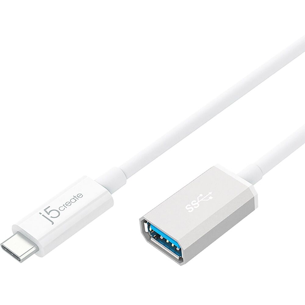 2PK J5Create USB-C To USB-A Data Transfer 5Gbps & Charging Adapter 1.5A