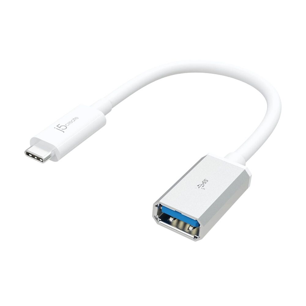 2PK J5Create USB-C To USB-A Data Transfer 5Gbps & Charging Adapter 1.5A