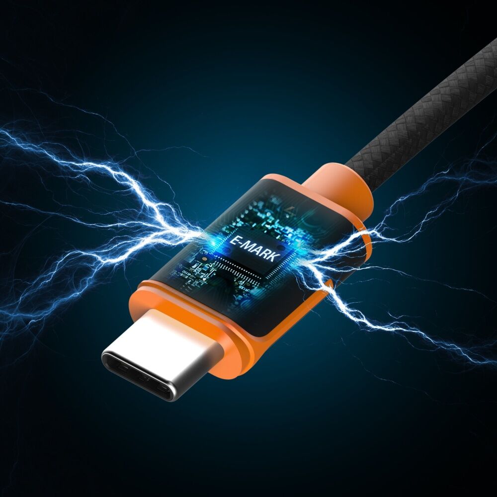 2PK J5Create USB-C-to-USB-C Sync & Fast Charge Braided Cable 100W 1.8m