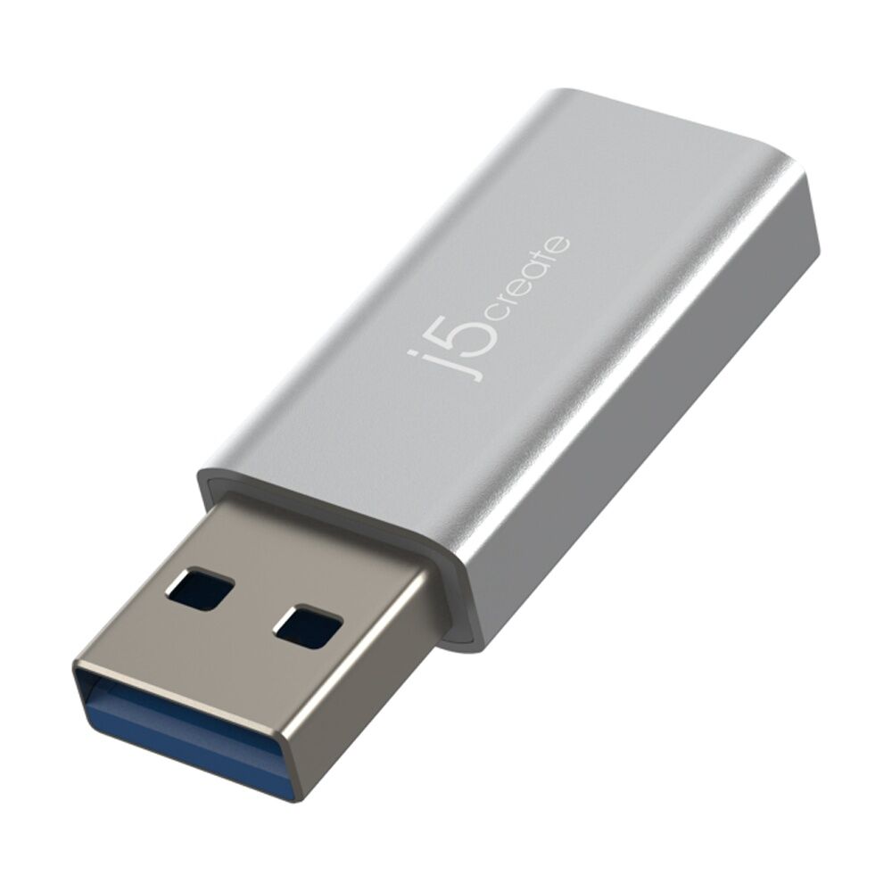 J5Create USB-A to USB-C Fast Data Transfer & Charger Adapter  Aluminum