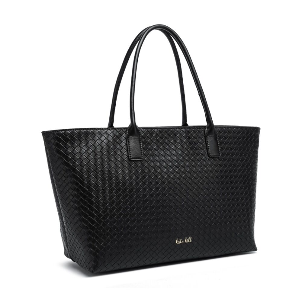 Kate Hill Women's Whitney Embossed Vegan Leather Zip-Closure Tote Bag