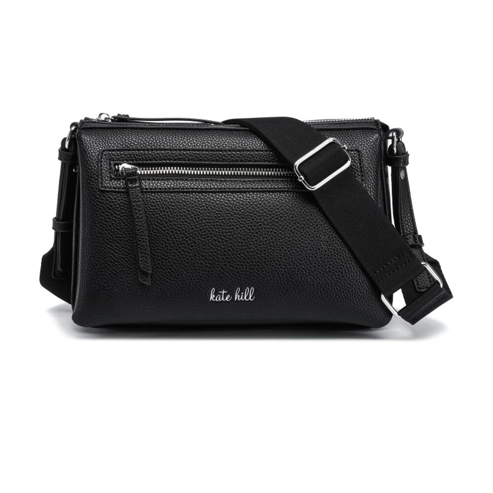 Kate Hill Women's Pippa Pebble Vegan Leather Zip-Closure Crossbody Bag