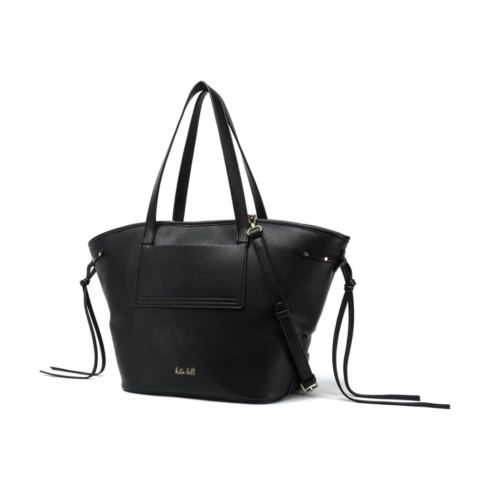 Kate Hill Women's Phoebe Pebble Vegan Leather Tote Bag W/ Crossbody Strap