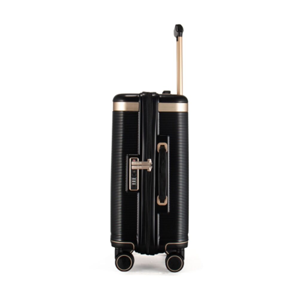 Kate Hill Phoenix Small Luggage Hard Case TSA Lock Travel Black 44L