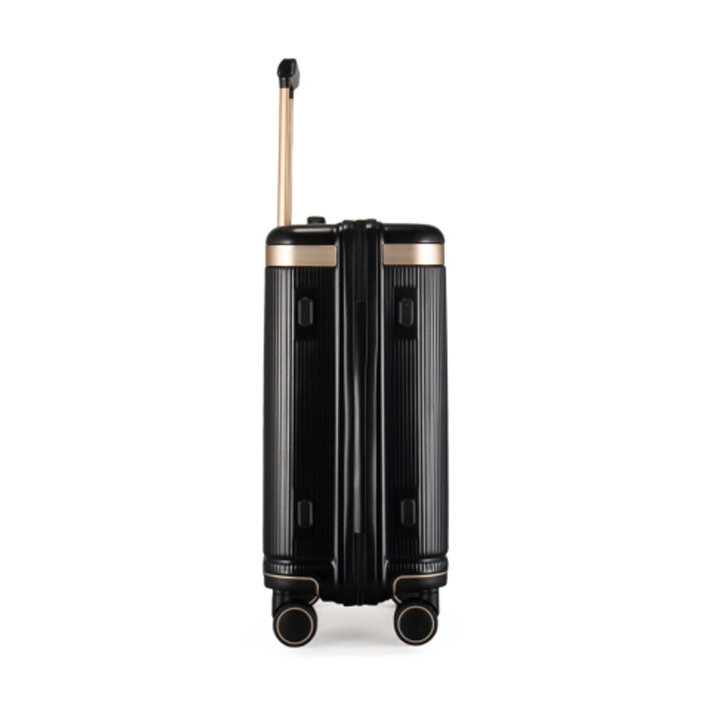 Kate Hill Phoenix Small Luggage Hard Case TSA Lock Travel Black 44L