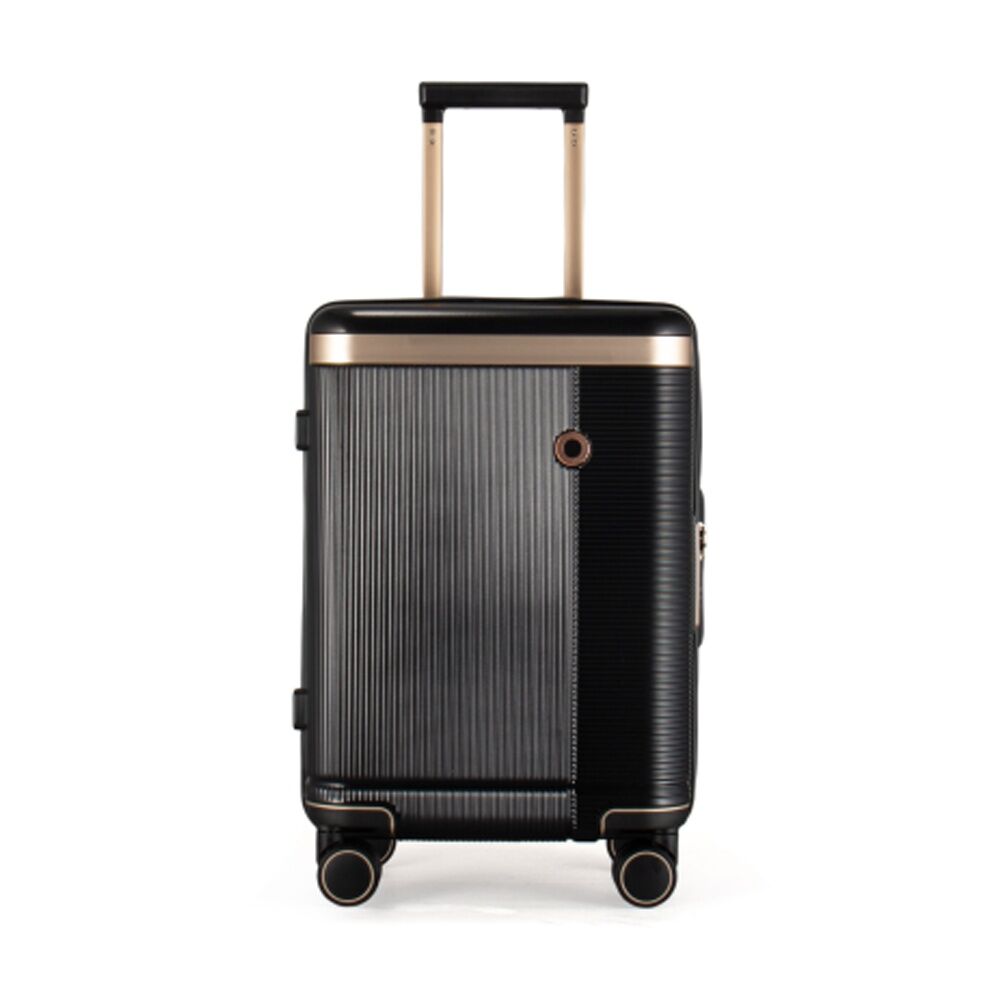 Kate Hill Phoenix Small Luggage Hard Case TSA Lock Travel Black 44L