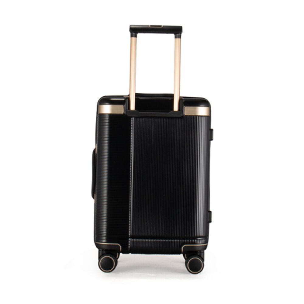 Kate Hill Phoenix Small Luggage Hard Case TSA Lock Travel Black 44L
